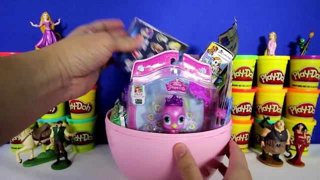 Le GÉANT de RAIPONCE Oeuf Surprise Play Doh Disney Tangled Jouets Clé de la Chaîne Palais les Animaux de compagnie