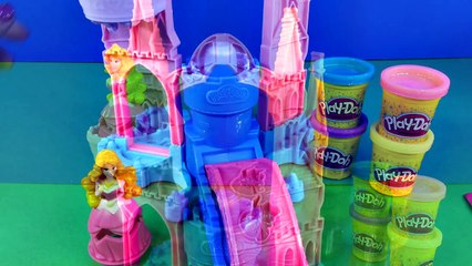 MAGICAL Disney Princess Aurora Designs Play Doh Palace Playdough Toys Princesa Palacio Pla