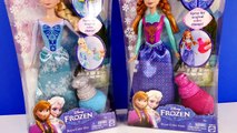 Color Changing Frozen Elsa   Princess Anna Disney Barbie Doll Coloring Change Toys DCTC 2015