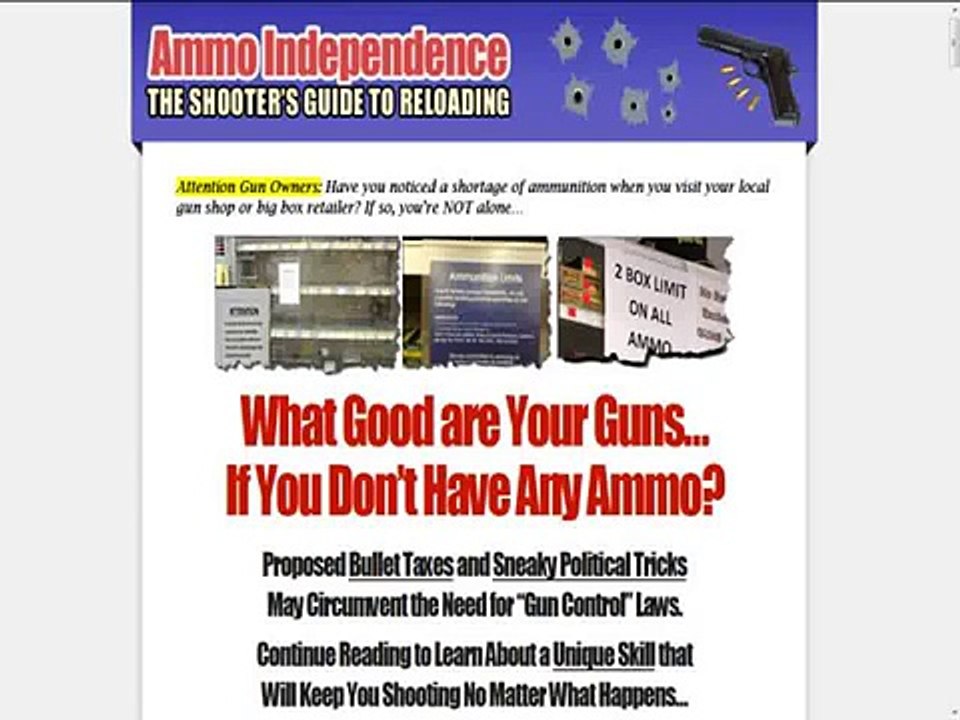 Ammo Independence -- The Shooters Guide To Reloading