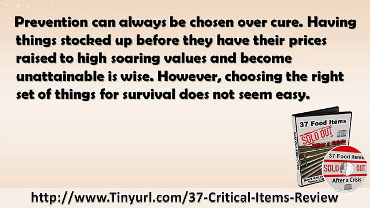 Sold Out After Crisis Survival Package | Sold Out After Crisis List