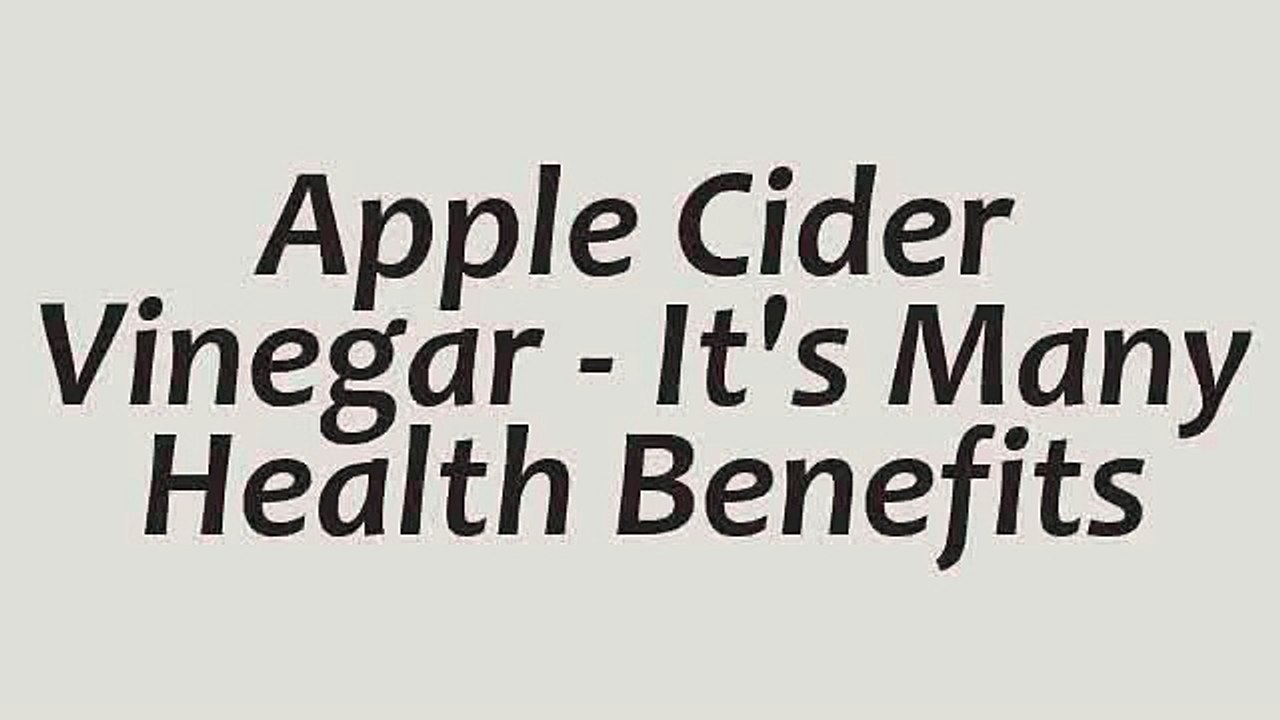 Apple Cider Vinegar Benefits