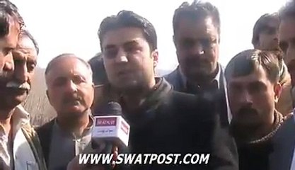 Swat MNA Murad Saeed Talks to swat post 28-1-2016