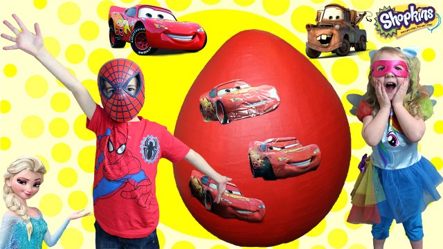 Disney Cars Toys GIANT EGG SURPRISE OPENING Worlds Biggest Surprise Toy Adventures