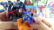 Captain America DEV Sürpriz Yumurta Açma Oyun Hamuru Marvel Halo Justice League Oyuncak Abi (Trend Videos)