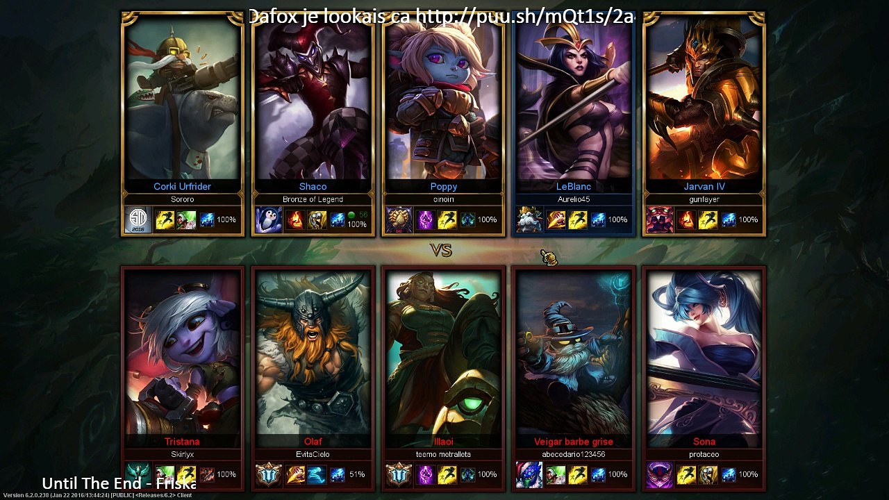 01/02 - LOL Shaco supp