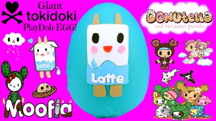 GIANT Tokidoki Moofia Play Doh Surprise Egg| Unicorno Hello Kitty Frenzies Cactus Kitties Donutella