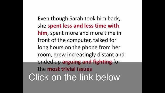 Bust A Cheating Partner - Cheating Partner Bust Book.