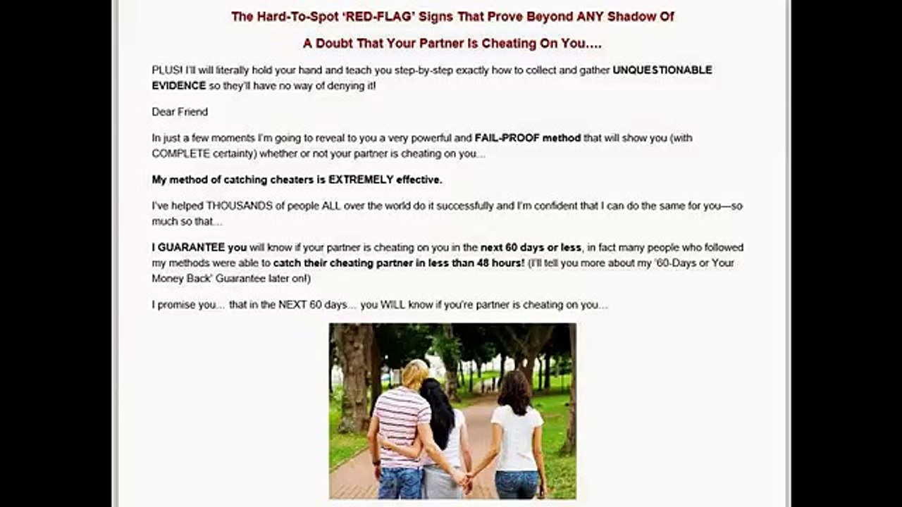 Bust A Cheating Partner