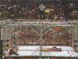 Jeff Hardy Swanton Bomb off a Cage
