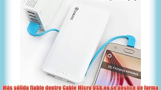 Eachine 6000mAh Cargador Port?til de Bater?a Externa Power Bank con Una Funci?n de Cable Micro