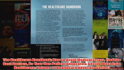 FREE PDF  The Healthcare Handbook How to Avoid Medical Errors Find the Best Doctors Be Your Own FULL DOWNLOAD
