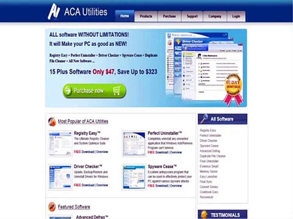 Aca Utilities  CWith Recurring Commission