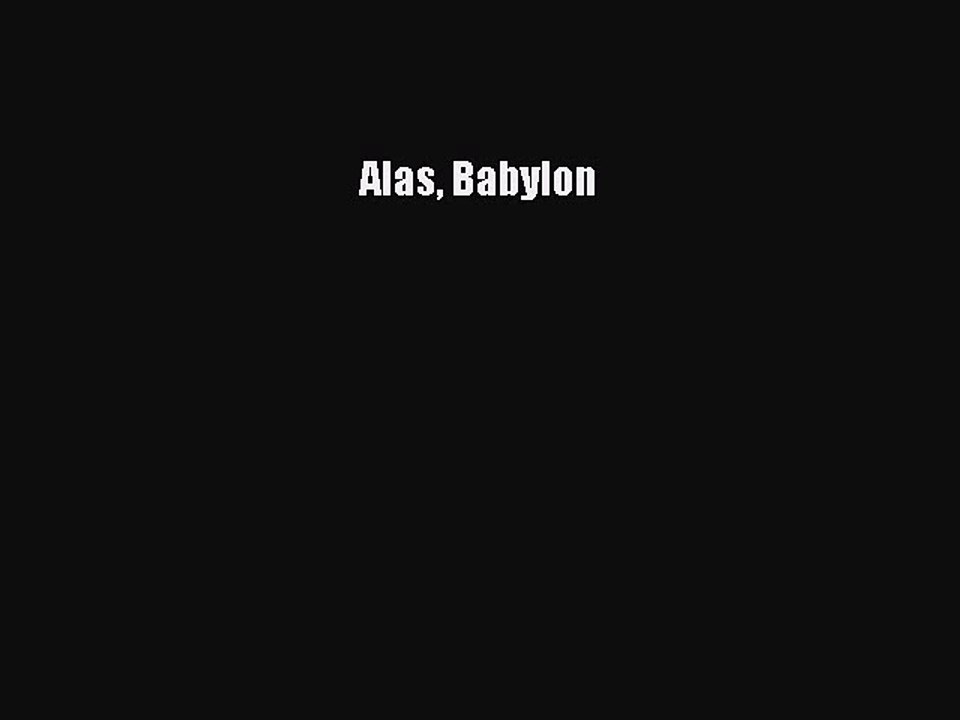 (PDF Download) Alas Babylon Read Online
