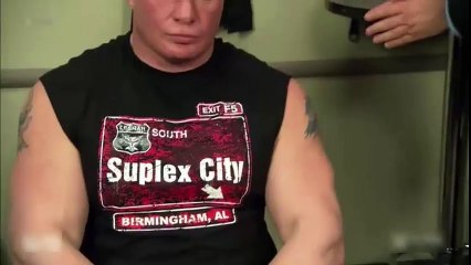 Brock Lesnar & Triple H Conversations on WWE Raw 1/2/2016