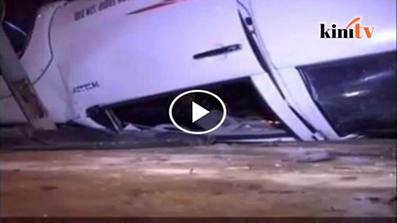 Video: Wanita nyaris maut, pacuan 4 roda terhumban dalam gaung