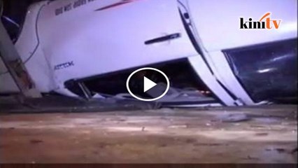 Video: Wanita nyaris maut, pacuan 4 roda terhumban dalam gaung