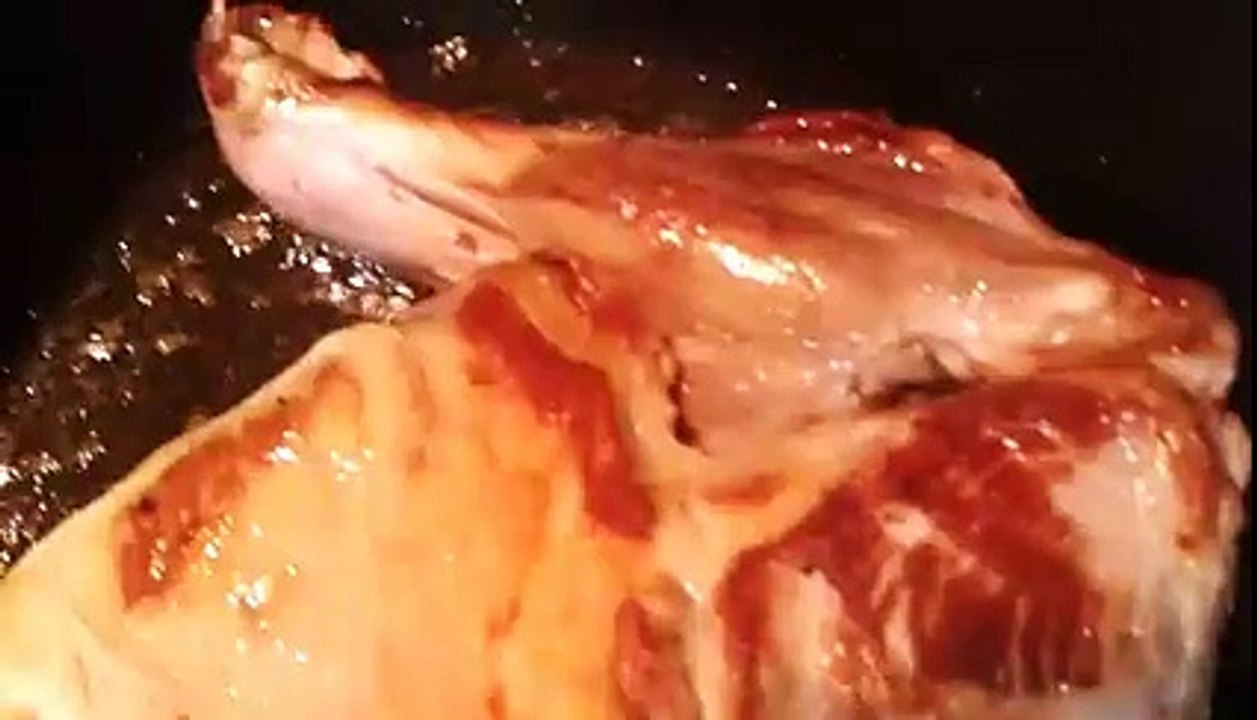 Épaule d'agneau au four deuxième version en préparation
