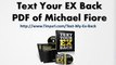 Text Your EX Back Michael Fiore PDF | Michael Fiore Text Your EX Back PDF