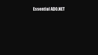 [PDF Download] Essential ADO.NET [Read] Online