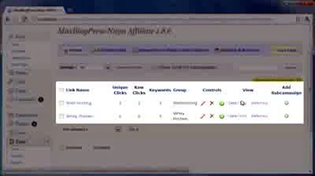 MaxBlogPress Ninja Affiliate Wordpress Affiliate Link Management Plugin 102