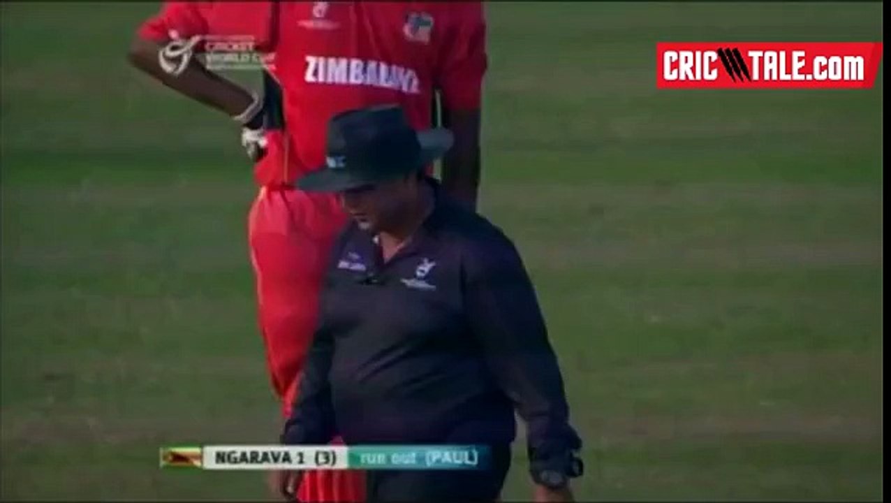 West Indies controversial win against Zimbabwe in final over. What A Shame by West Indies Bowler Matigimu.