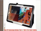Coodio? Smart Samsung Galaxy Tab 4 and Tab 3 10.1 inch Tablet funda de cuero rotatoria 360