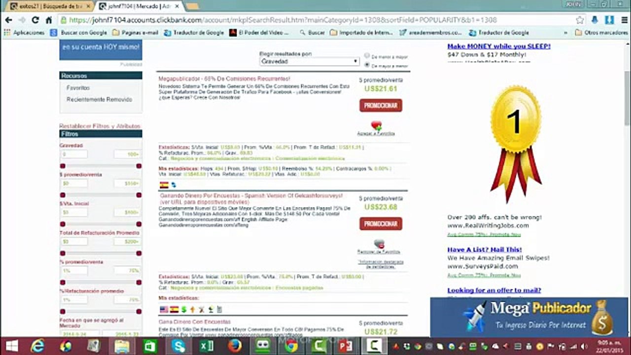 Mostrando Resultados  Reales Megapublicador