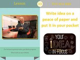 Pick one idea, Bob Proctor, Six minutes to success review, Lesson 33