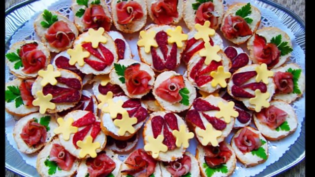 Оригинальные бутерброды на праздничный стол