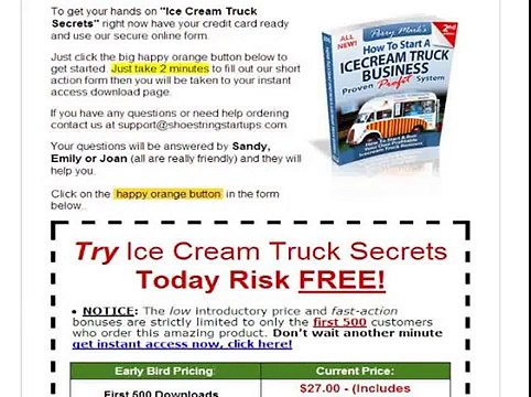 Ice Cream Truck Profits Make Fast & Easy Money