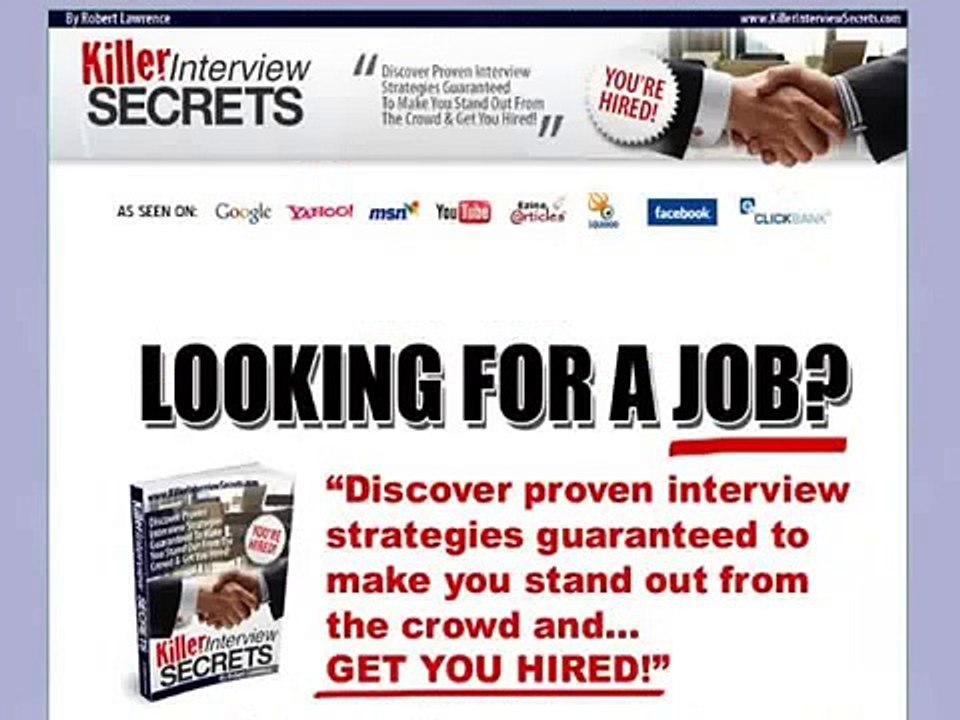 Killer Interview Secrets   75% Commission!
