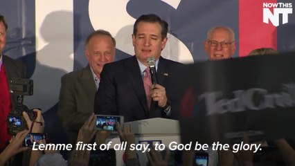 Ted Cruz Went Full On Sermon With His Victory Speech