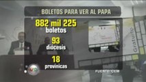 Listos más de 882 mil boletos gratuitos para visita del Papa