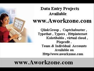 Aworkzone.com Online Data Entry Jobs Provider
