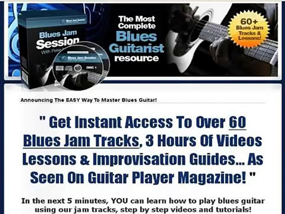 Bluesjamsession.com - 6% Conversions On This Blues Guitar Package.