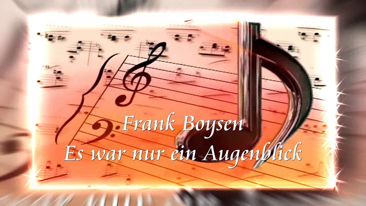 Frank Boysen - Es war nur ein Augenblick - Tanzpalais