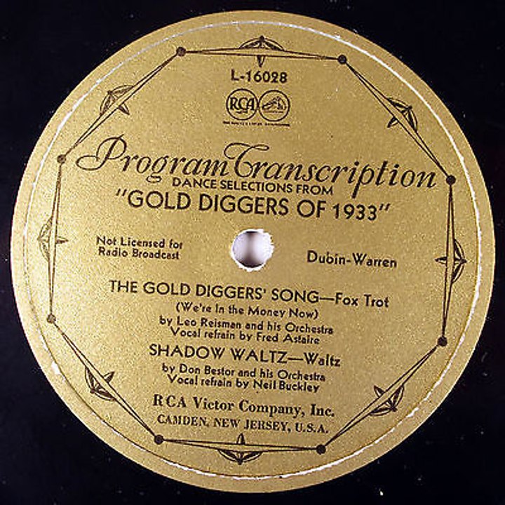 Leo Reisman & His Orch,~Gold Digger's Song~1933