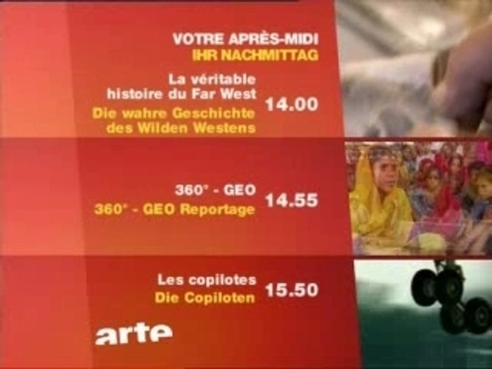 Arte Programme de l'aprem