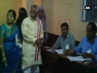 Hyderabad MC polls: Bandaru Dattatreya casts his vote