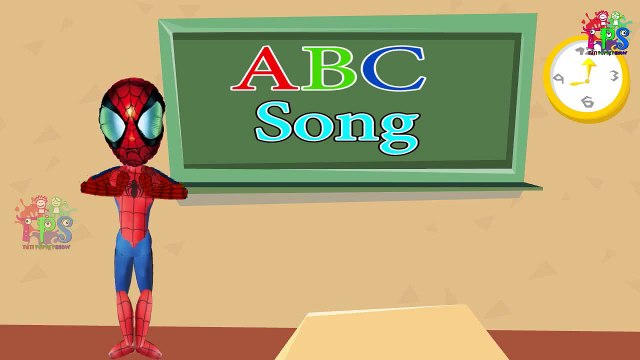 Spiderman Cartoon ABC Songs for Children Spiderman 3D Animated | ABC Rhymes for Babies