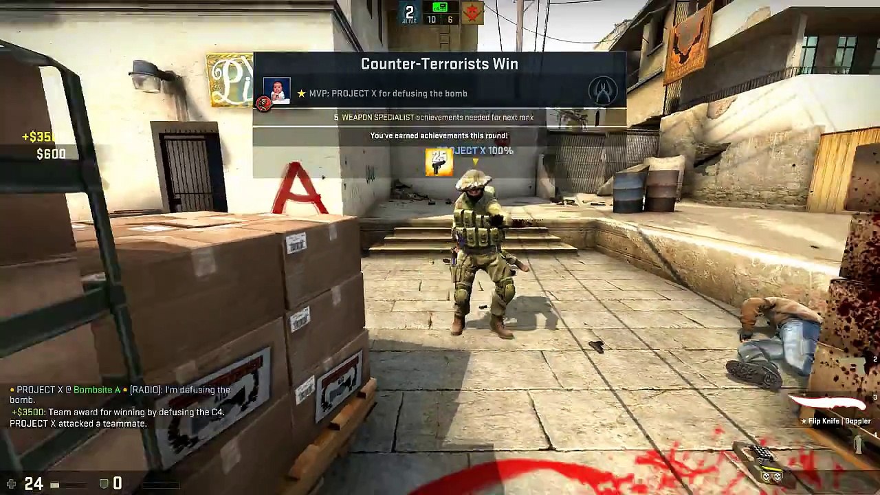 EPIC AWP SHOT! - CS:GO Funny Moments in Competitive