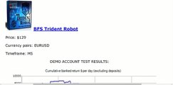 Forex robots for trade. Testing. Trident Robot