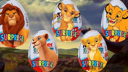 The Lion King Kinder Surprise Eggs Finger Family Preschool Songs | Alphabet ABC Songs for Children