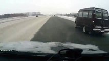 SCARY accident on black ice in RUSSIA! авария