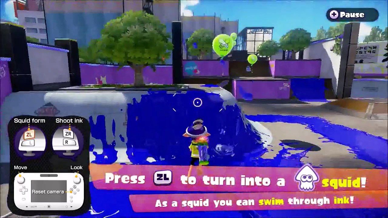 [HD 1080p 60fps] Splatoon Global Testfire Gameplay! Online Turf War Match