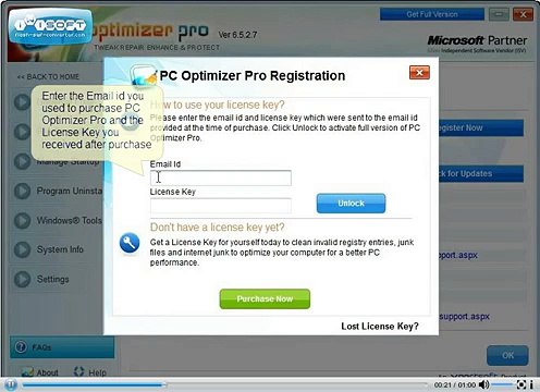 How to Register PC Optimizer Pro?