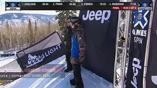 Spencer O'Brien wins Snowboard Slopestyle gold