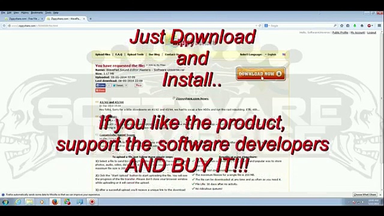 WavePad Sound Editor Masters v5.68 Download - For testing ONLY!  FREE!