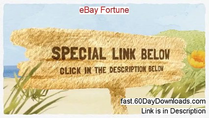 eBay Fortune Review 2014 - does it really work?